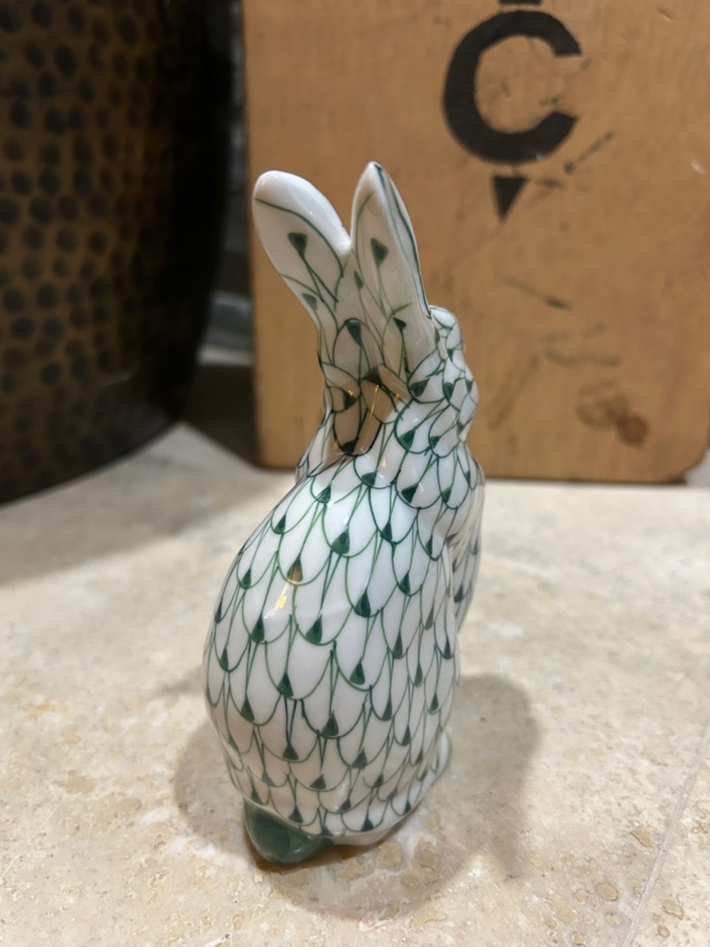 Vintage Andrea by Sadek Handpainted Porcelain Rabbit Figurine - Picture 4 of 8
